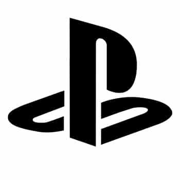 black logo playstation game consoles