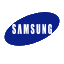 samsung logo in blue